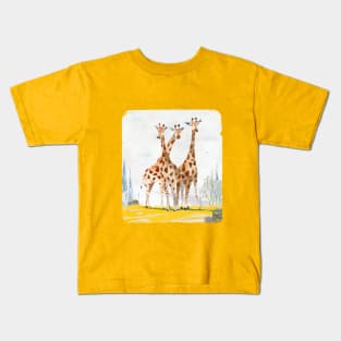 Tripple Giraffe Kids T-Shirt